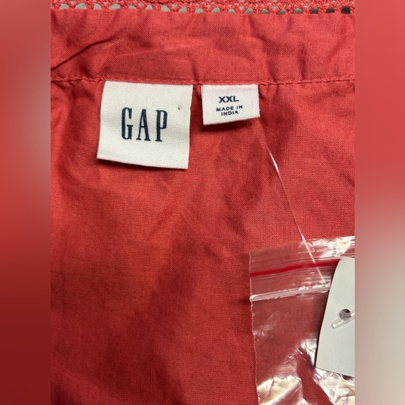 Gap Pintuck Mockneck Lace-Trim Blouse Long Sleeve size XXL NWT - Picture 8 of 11
